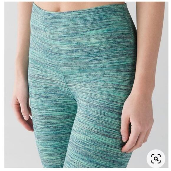 Lululemon wunder under space dye camo alberta teal size 8 - Picture 2 of 6